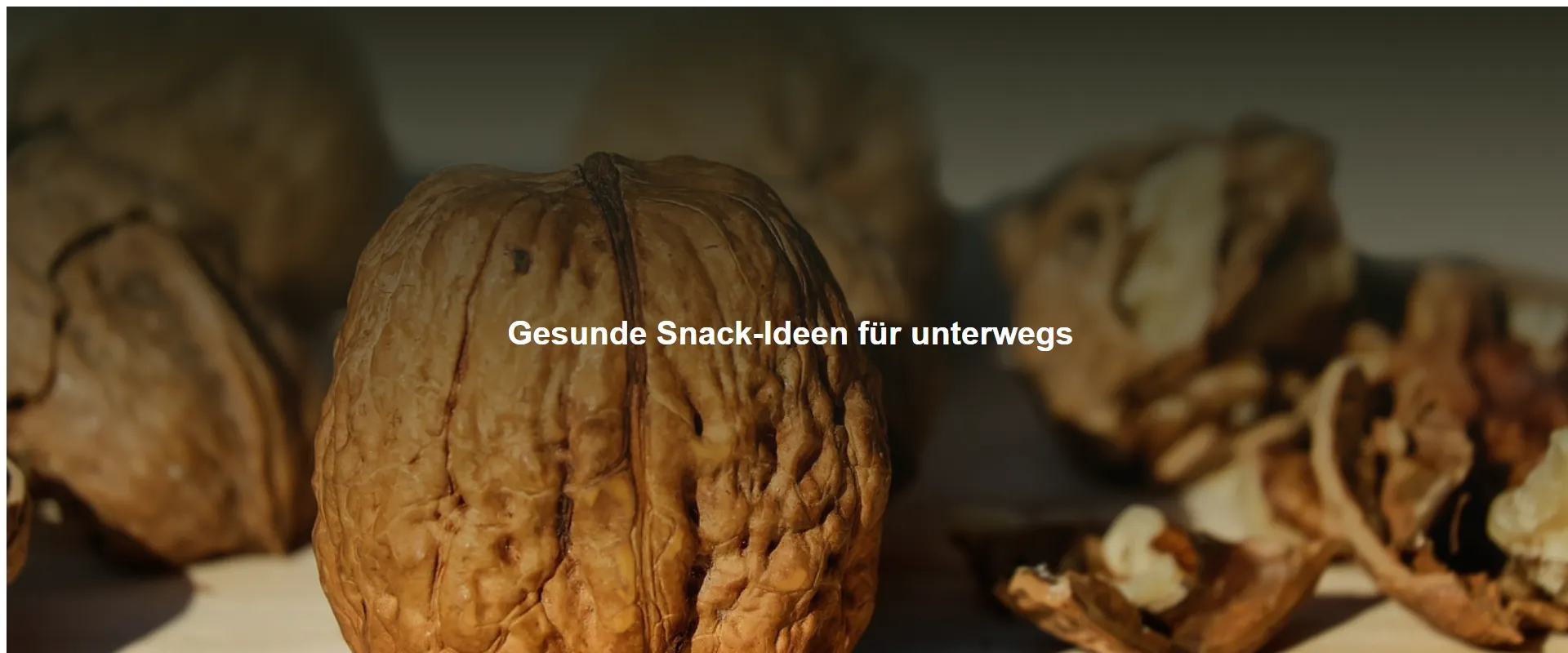 Gesunde Snack-Ideen für unterwegs